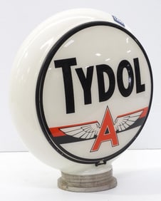 (2) Tydol gas pump globe plates