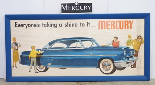 1953 Mercury dealer showroom poster