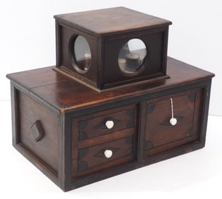 Wooden sewing cabinet