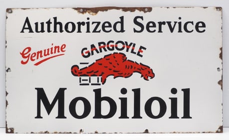 Mobiloil Authorized Service sign