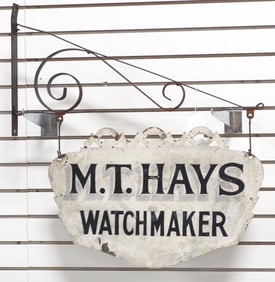 M.T. Hays Watchmaker sign