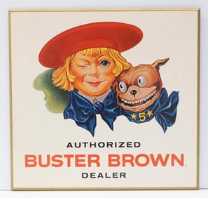 Authorized Buster Brown Dealer sign