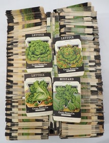 Box of NOS vegetable seed packets