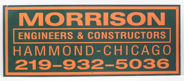 Morrison Enginners & Constructors sign