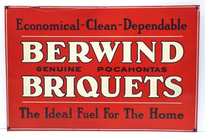 Berwind Briquets sign