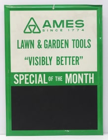 Ames Lawn & Garden Tools chalkboard sign