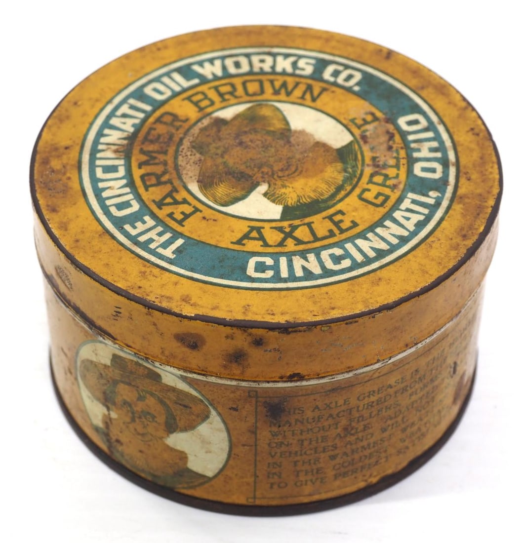 1-lb Farmer Brown Axle Grease tin (1 of 2)