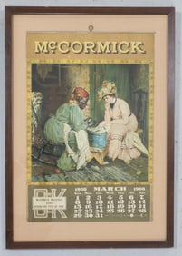 1908 McCormick Machines paper calendar