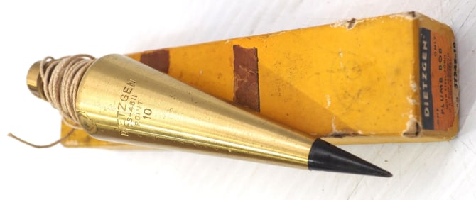 Dietzgen brass plumb bob