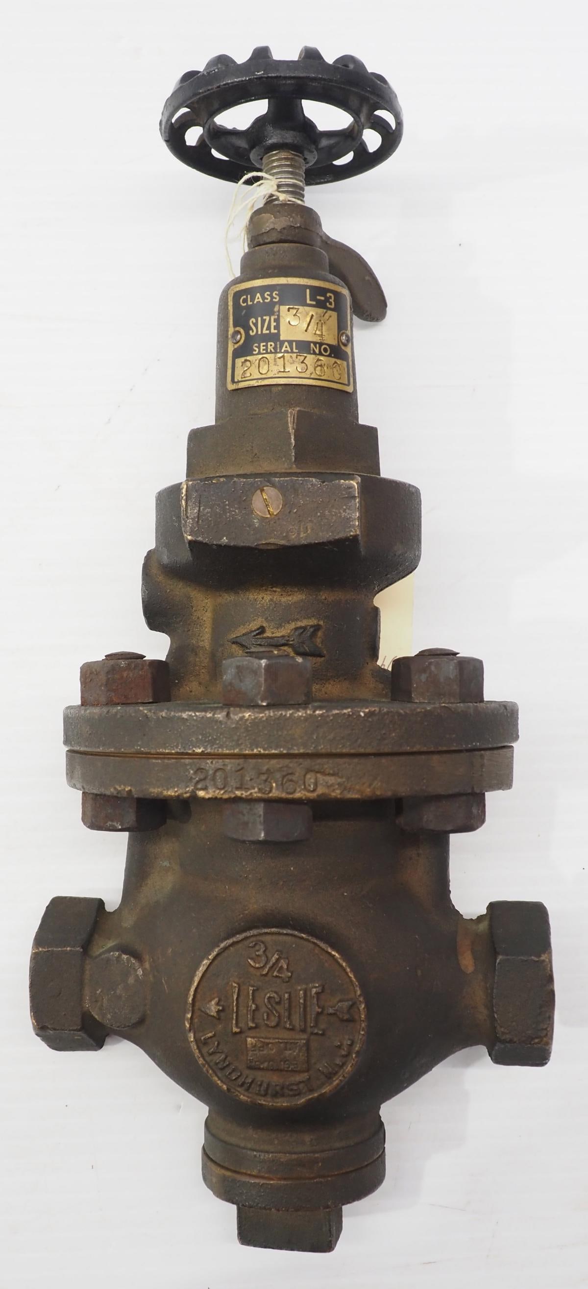 Cut-away model of brass Leslie Regulating Valve (1 of 4)