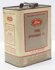 2-gallon Ford Hydraulic Oil tin