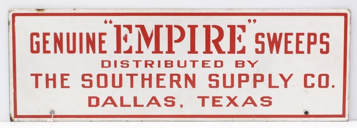 Genuine Empire Sweeps sign