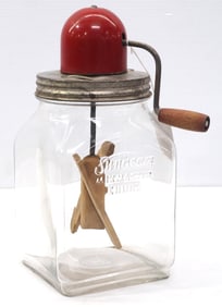 Sunbeam Mix Master glass buttern churn