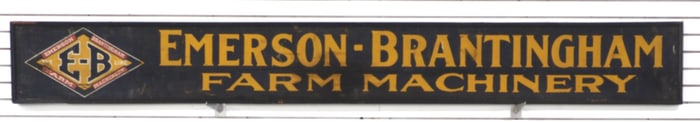 Emerson-Brantingham Farm Machinery sign