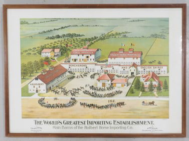 Holbert Horse Importing Co. lithograph