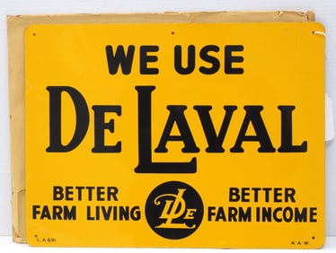 We Use DeLaval sign