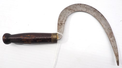 Salesman sample scythe with wood handle