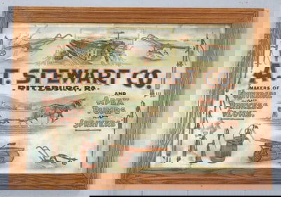 A.T. Stewart Co.Plows and Pumps lithograph