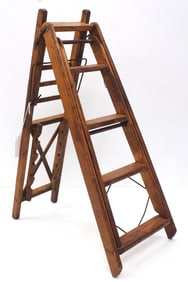 Salesman sample wooden step ladder