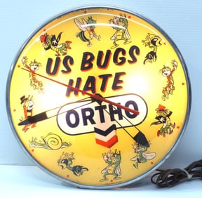 US Bugs Hate Ortho lighted clock