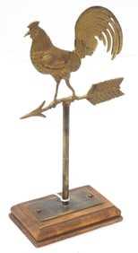 Salesman sample brass weathervane