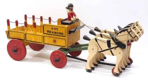 Rich Toys "Toy Teaming" wagon pull toy