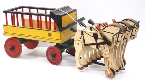 Rich Toys livestock wagon pull toy