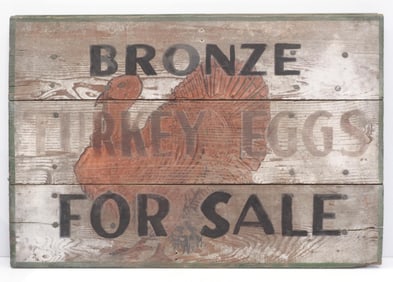 Bronze Turkey Eggs For Sale sign