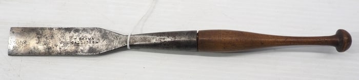 Salesman sample chisel with wood handle