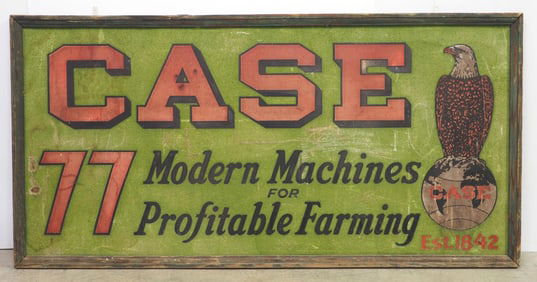 Case 77 Modern Machines sign