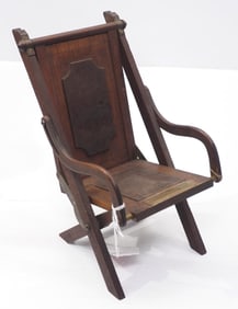Salesman sample wooden folding chair