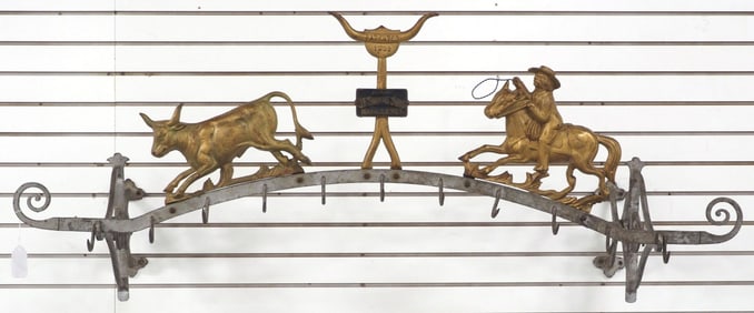 J.E. Smiths Sons cast iron meat rack