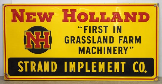 New Holland Grassland Farm Machinery dealer sign