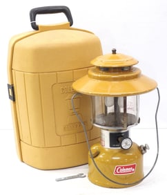 Coleman Model 228H yellow 2-mantle lantern