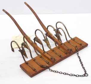 Salesman sample horse-drawn cultivator