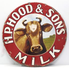 H.P. Hood & Sons Milk sign