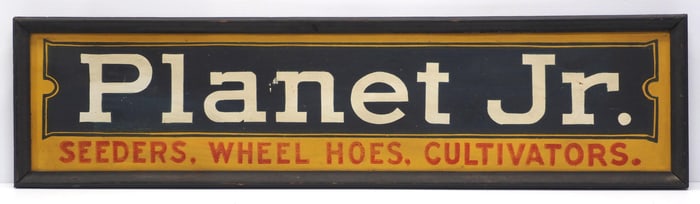 Planet Jr Seeders, Wheel Hoes, Cultivators sign