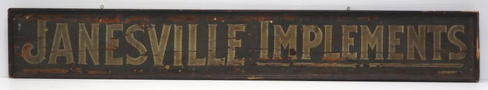 Janesville Implements sign