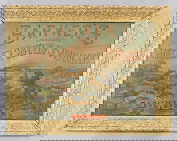 Barker's Horse Cattle & Poultry Powder lithograph