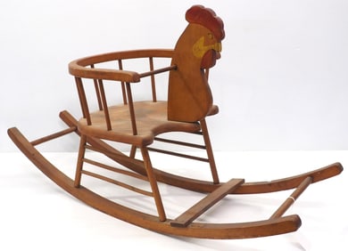 Child's wooden rocker