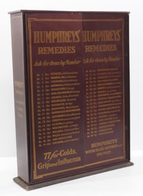 Humpreys Remedies product cabinet
