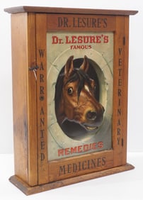 Dr Lesure's Famous Remedies veterinarian cabinet