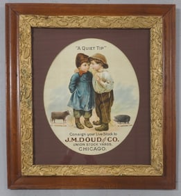 J.M. Doud & Co. Union Stock Yards lithograph
