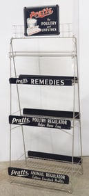 Pratts Remedies wire rack display