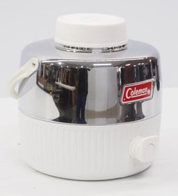 NOS Coleman chrome-top water jug