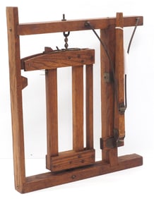 Salesman sample wood cow stanchion