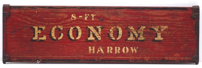 Wooden lid for Moline Plow Co. Economy drill