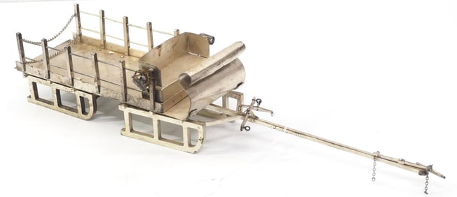 Salesman sample nickel-plated cargo sleigh