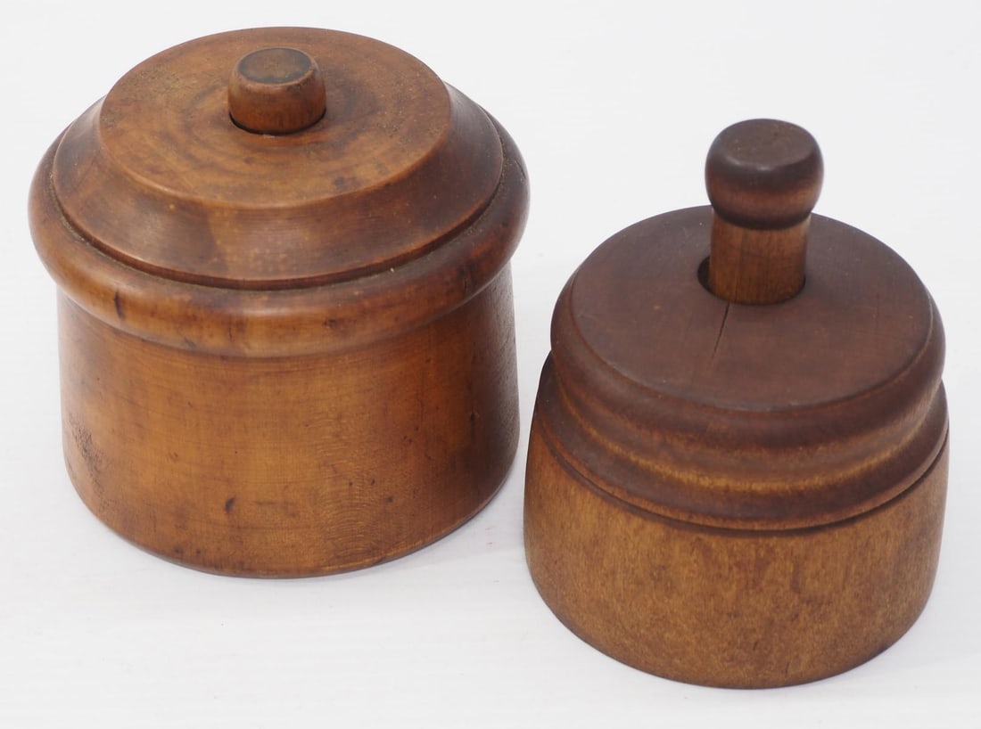 (2) Wooden butter molds  (1 of 2)