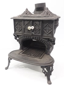 Cast iron parlor stove
